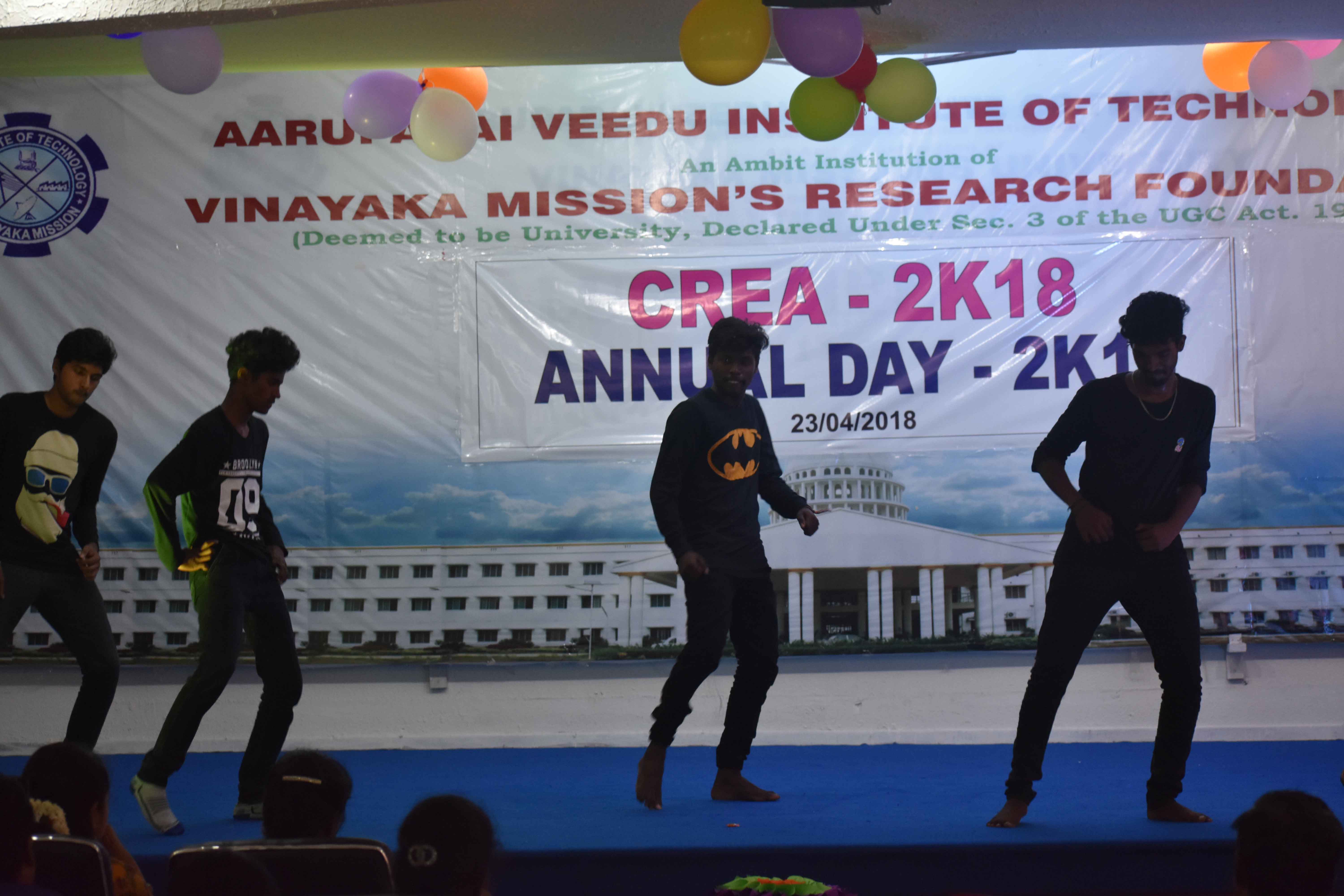 Boys Dance at AVIT Annual Day Celebration